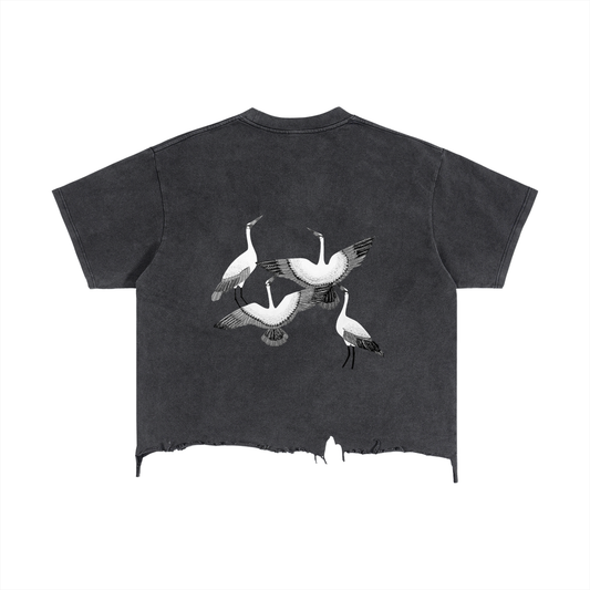 Crane ,Bird,Art,Shirt 